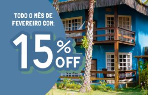 Fevereiro 15%OFF Ecoporan Hotel Itacaré