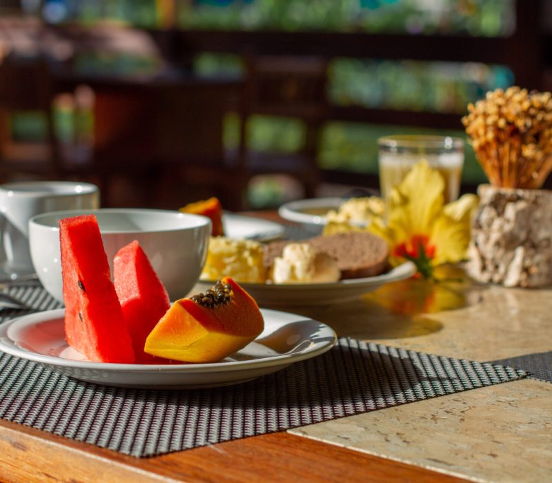 Café da manhã Hotel Ecoporan Itacaré